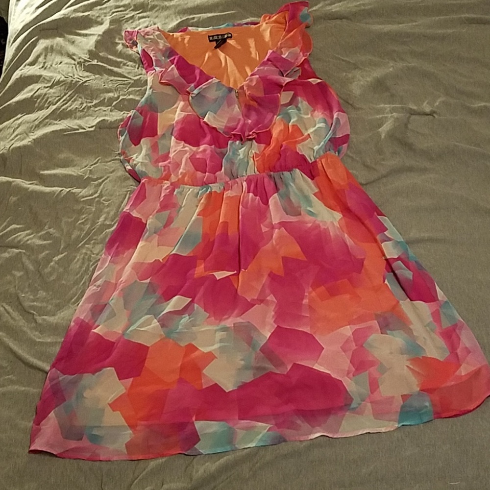 Cato Multicolor Ruffle Dress